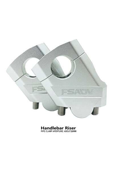 Choice3 رافع مقود دراجة نارية فضي جديد 28 مم، 22 مم، 28 مم، مشبك تثبيت لزيادة...