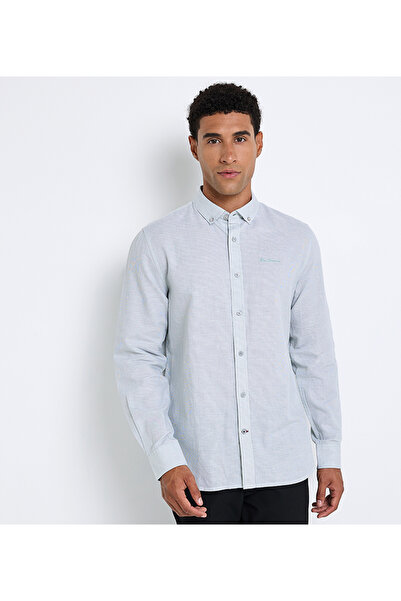 Ben Sherman Men's Green Casual Shirt