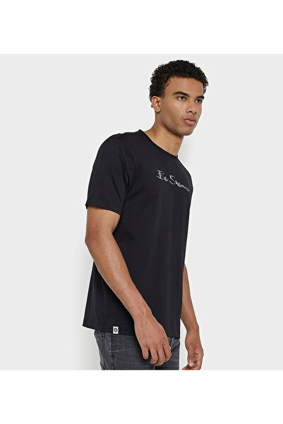 Ben Sherman Men's Black Crew Neck Tee