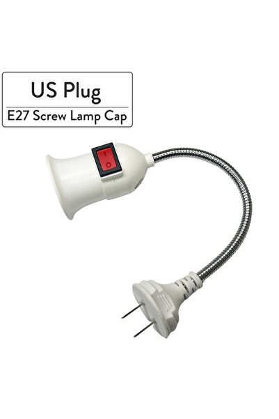 choice2 Round US Plug E27 Lamp Base Flexible Bend Mobile Test Light Sket Ligh...