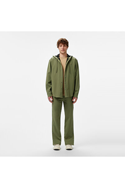 Lacoste Erkek Relaxed Fit Kapüşonlu Haki Ceket
