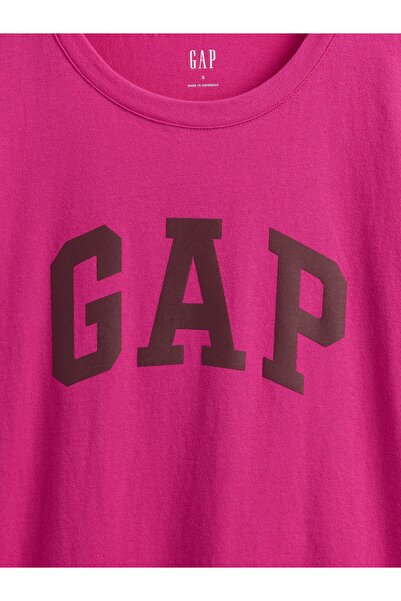 GAP Kadın Pembe Logo T-Shirt