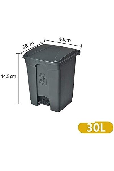 MOONLİGHT 30 Ltr Plastic Garbage Bin with Pedal, Step on Waste Bin (Green)
