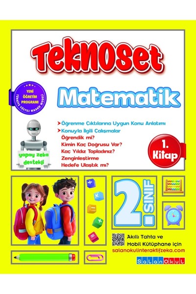 Salan Yayınları Salan 2. Sınıf TEKNOSET Matematik ( 4 Fasikül )
