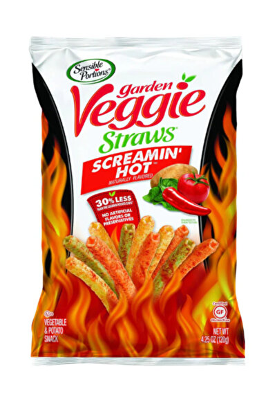 sensible قطع من أعواد الخضار الحارة 120 غرام، غير معدلة وراثيًا، خالية من الغ...