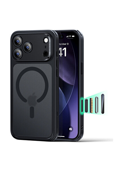 ESR Husa iPhone 17 Pro Max Classic Hybrid HaloLock, negru înghețat