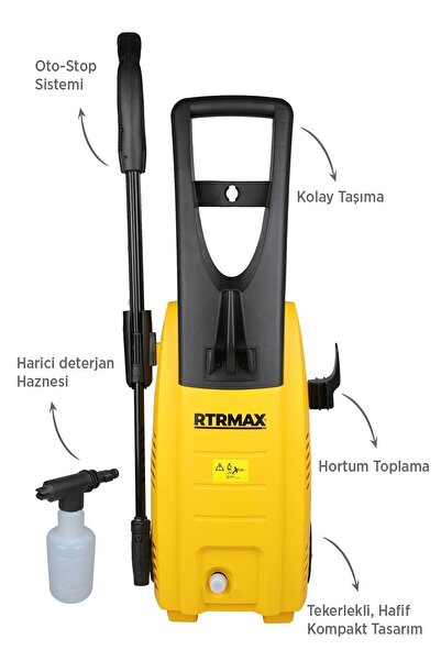 Rtrmax RTM711SET Yüksek Basınçlı Yıkama 2'li Set - Sprey Tabancası