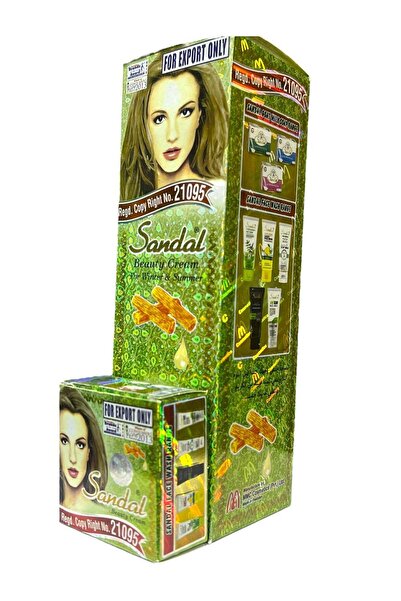 sandal 632301 Sandal Skin Whitening Beauty Cream For Glowing And Blemish Removal 30g (Pack of 7)