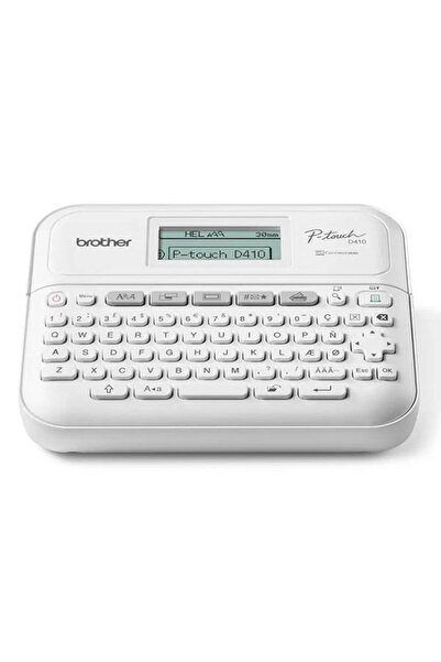 Brother Imprimanta de etichete PT-D410VP, USB 2.0, 180 DPI + carcasa (Alb)