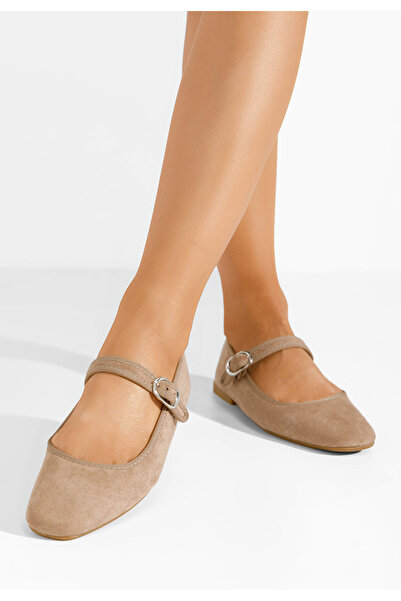 B T Shoes Γυναικείες μπαλαρίνες Katianna χακι