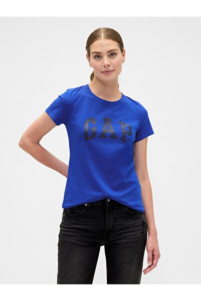 GAP Kadın Koyu Mavi Logo T-Shirt