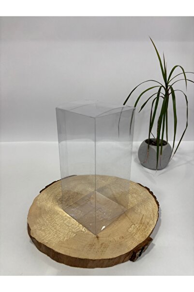 BURHAN AMBALAJ 7x7x10 Şeffaf Asetat Kutu [30 Adet ] Demonte