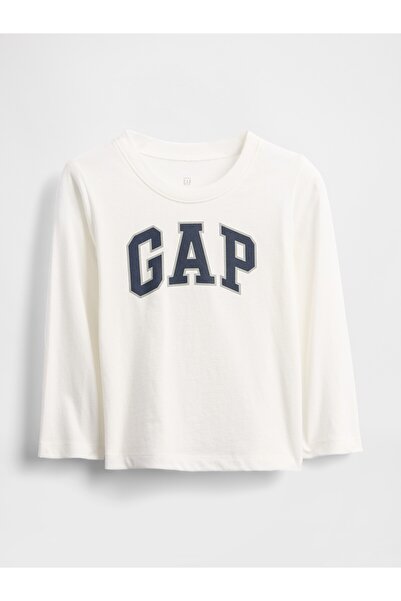 GAP Erkek Bebek Beyaz Logo T-Shirt