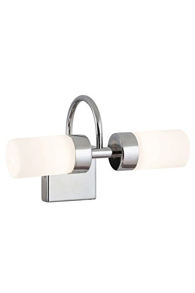 Rabalux Rabalux LED bathroom wall light, chrome structure, two glass diffusers, 2 x 4W, 2 x 371 lm