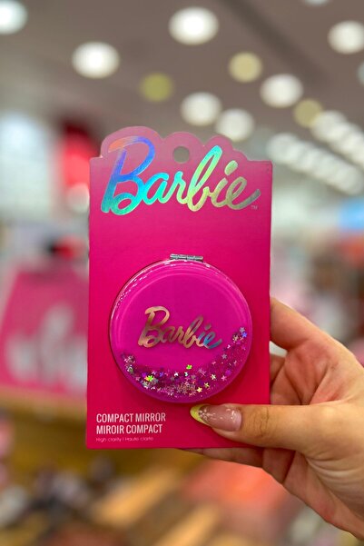 Barbie Lisanslı Kapaklı Cep Aynası