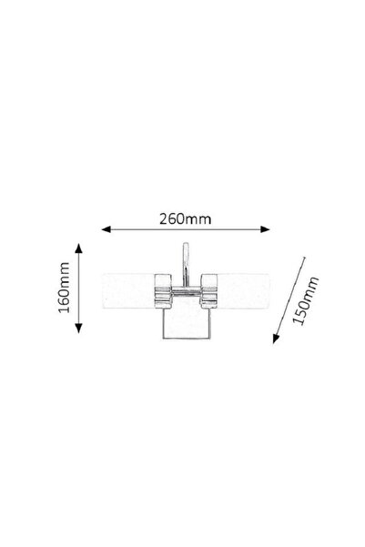Rabalux Rabalux LED bathroom wall light, chrome structure, two glass diffusers, 2 x 4W, 2 x 371 lm