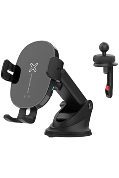 trands TR-WHO8764 2-in-1 Wireless Car Smart Phone Holder, Black