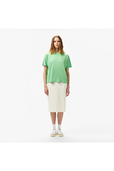Lacoste Loose Fit Kadın Yeşil T-Shirt