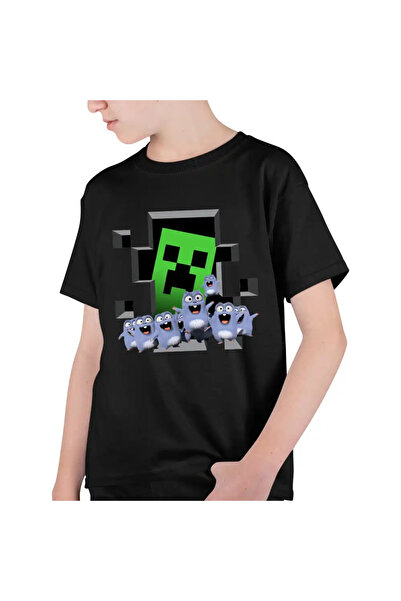 OEM Tricou Copii Baieti Lemmings Minecraft Lemingi Creeper