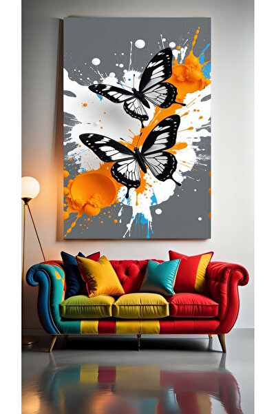 özkacar FLUTĂRĂ ARTISTICĂ ABSTRACTĂ V Decorare pentru perete acasă Salon de î...