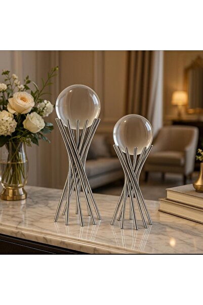 DM HOME 2 Lİ DEKORATİF KÜRE & AKSESUAR & CAM SÜS EŞYASI