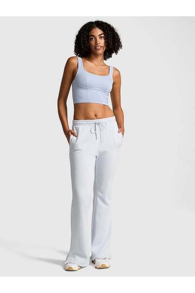 PINK Ivy Polar Yırtmaçlı İspanyol Paça Eşofman Altı