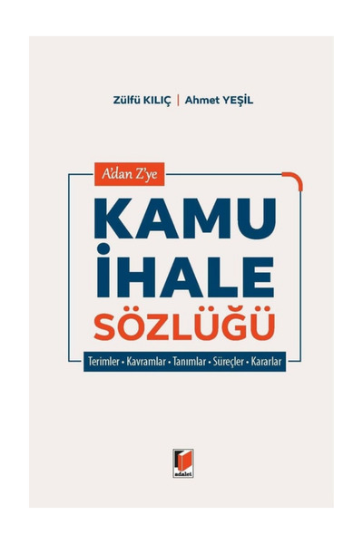 Adalet Yayınevi Kamu İhale Sözlüğü/ÖZEL BASKILI KRAFT DEFTER HEDİYE