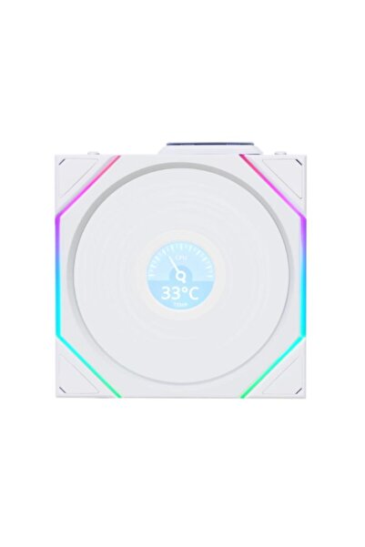 Lian Li UNI FAN REVERSE TL WIRELESS LCD 1x140mm Beyaz Kasa Fanı