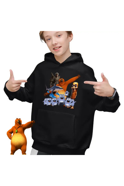 OEM Children's Hoodie Boys Grizzy Lemmings Brainrot Tung Sahur Tralalero Wukong