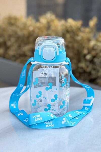 Disney Mickey Mouse Lisanslı Omuz Askılı Tritan Suluk (600ml)