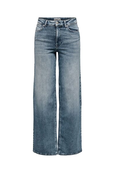 ONLY Jeans mit weitem Bein ONLMADISON Hohe Taille Weiter Beinschnitt Jeans