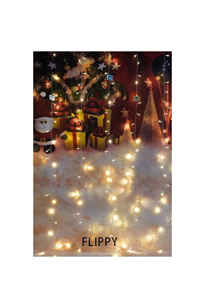 Flippy Christmas Curtain Light, IP44, 8 m x 2 m, 960 Warm White LEDs, Flash, Interconnectable