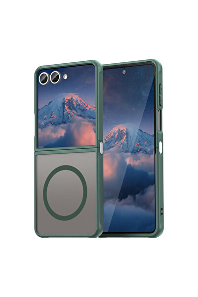 dalip Carcasă Techsuit HaloFrost II MagSafe pentru Samsung Galaxy Z Flip7, verde