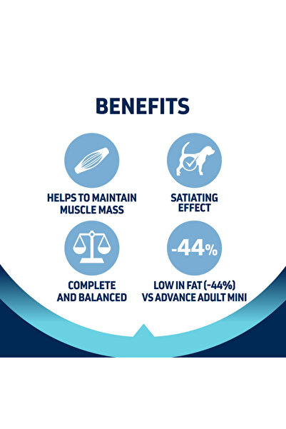 Advance Hrană pentru câini Mini Light 3 kg