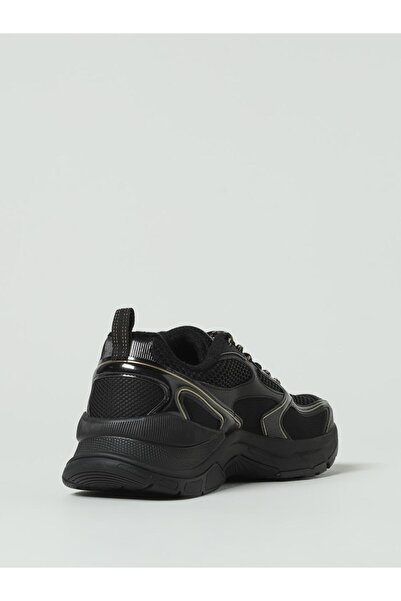 EA7 Erkek Yüksek Taban Renk Geçişli File Detaylı Tasarımlı Siyah-Altın Sneaker X8X249 XK446-MZ177