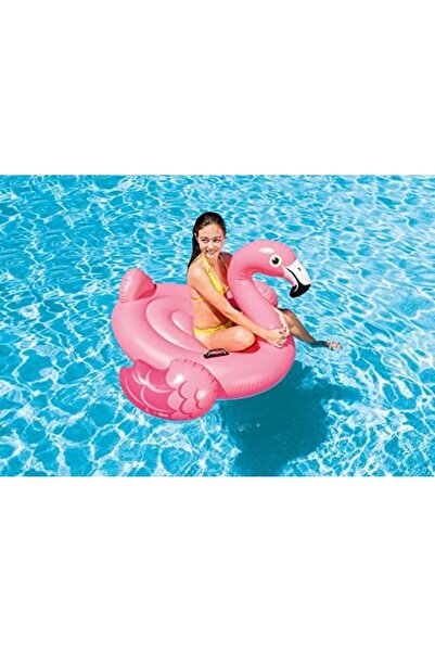 Intex PINK FLAMINGO RIDE-ON 1.47x1.40mtX94cm [AGES 3+]