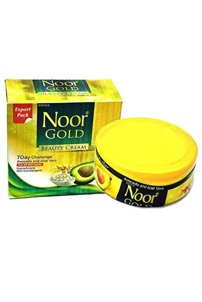 Noor Gold Cosmetics كريم نور جولد للتجميل بالأفوكادو والصبار، 20 جرام