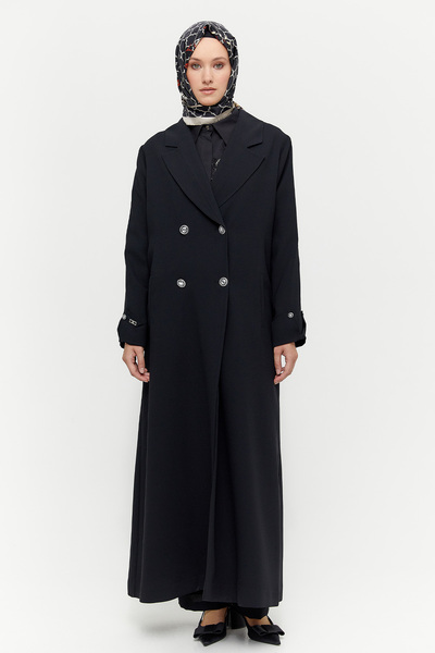 Setrms Büyük Beden Krep Pardösü