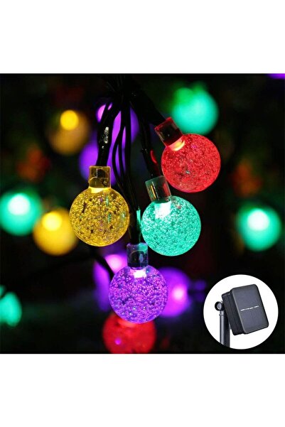 Flippy Christmas Lights, Crystal Globes, 100 LEDs, 12 meters, Multicolor, Solar Energy, Light Sensor, Flipp