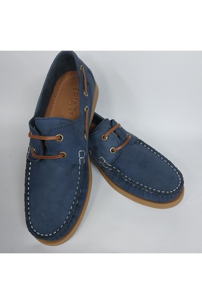 Mira Deri Genuine Leather Full Fitted Classic Boat Men's Shoes