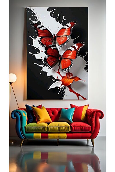 özkacar FLUTĂRĂ ARTISTICĂ ABSTRACTĂ XII Perete pentru casă Salon de înfrumuse...