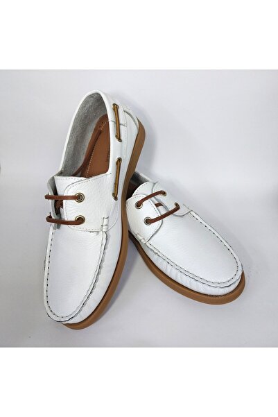 Mira Deri Genuine Leather Full Fitted Classic Boat Men's Shoes