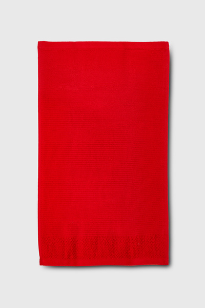 Benetton Home Bath Towel Hand Face Body Red 100% Cotton Set of 3 70X140 cm 50X90 cm 30X50 cm