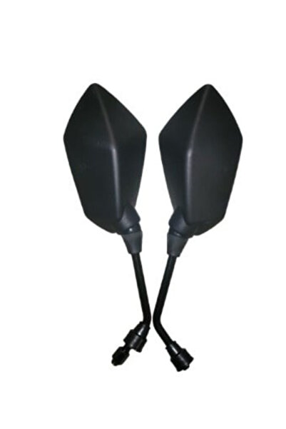 Blusmart Set of 2 Universal Motorcycle Mirrors – Clear Visibility and Sleek Black Style for Any Motorcycle!