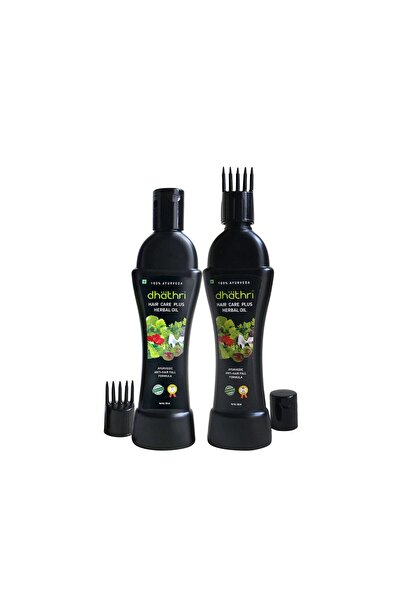 Dhathri زيت العناية بالشعر بلس - مع مشط - 100 مل - عبوة من قطعتين