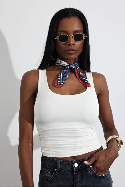 5in1Canpolat White Zero Sleeve Jersey Undershirt 015