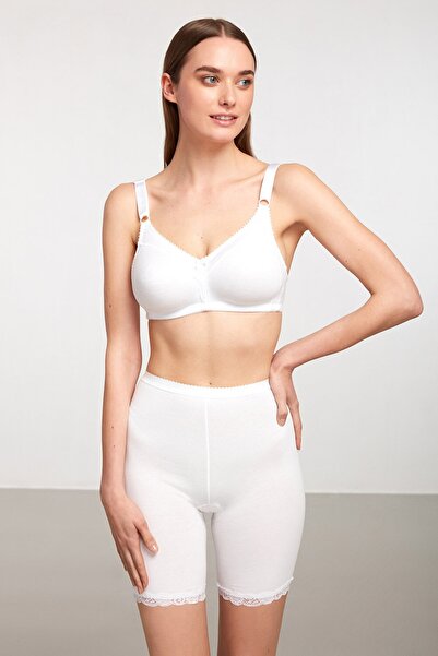 Kom Women's Basic Lace Detailed Long Panties