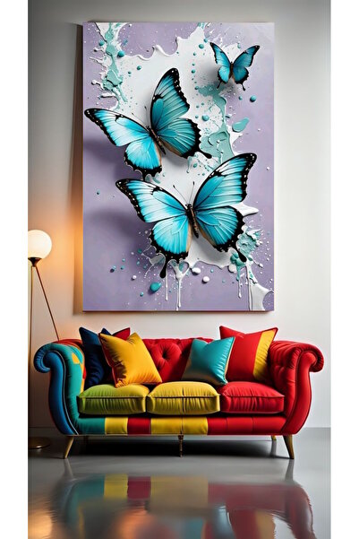 özkacar FLUTURĂ ARTISTICĂ ABSTRACTĂ VII Perete de acasă Salon de înfrumusețar...