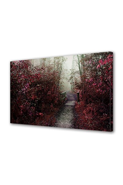 OEM Tablou decorativ, de perete, cu rama din lemn, 33cm x 24cm,cu flori1822