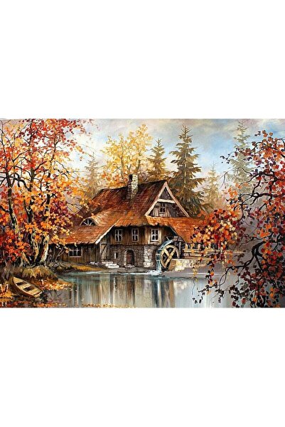 OEM Διακοσμητική επιτοίχια ζωγραφική με ξύλινο πλαίσιο, 33cm x 24cm, με λουλο...